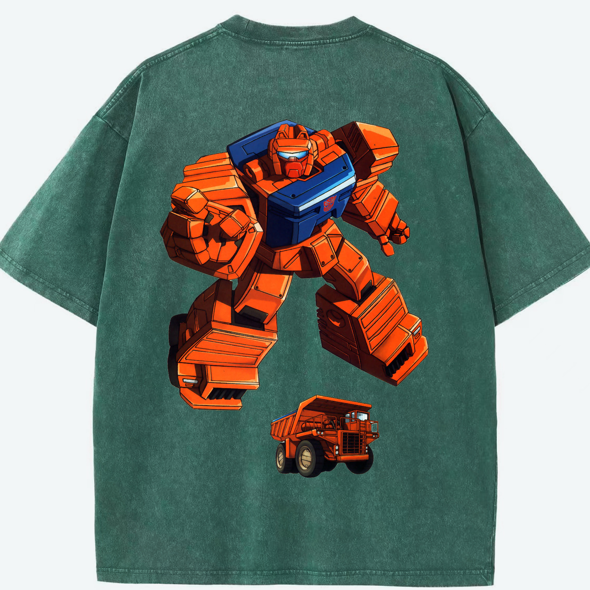 （画像用）  綿100% ヴィンテージ風 半袖Tシャツ（背面プリント）